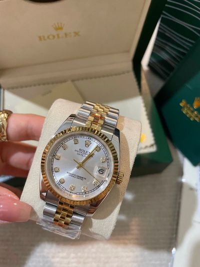 Rolex Stainless Steel Imported Automatic Movement Couple Watch